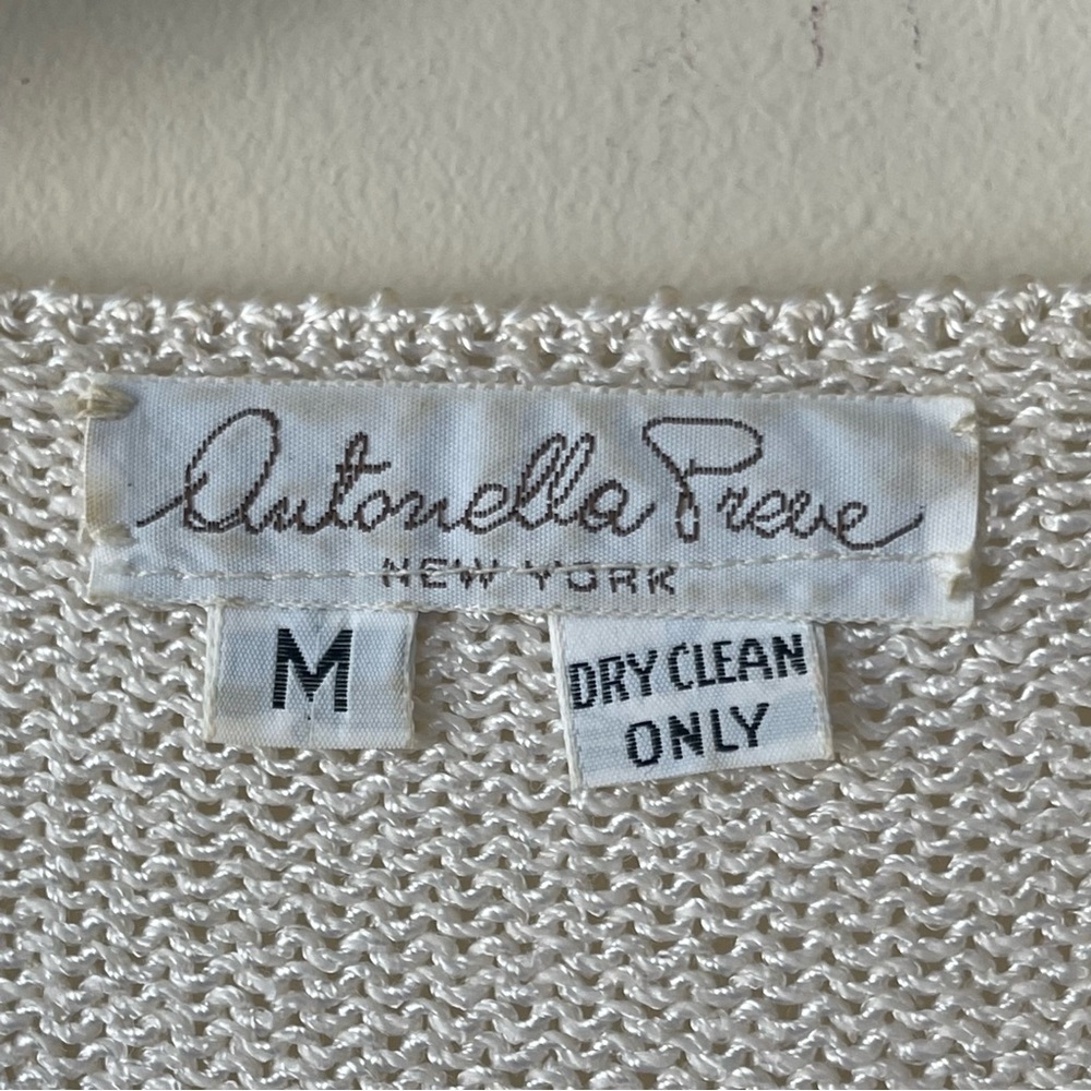 ANTONELLA PREVE vintage Floral knitted  Sweater Dress - Picture 4 of 15